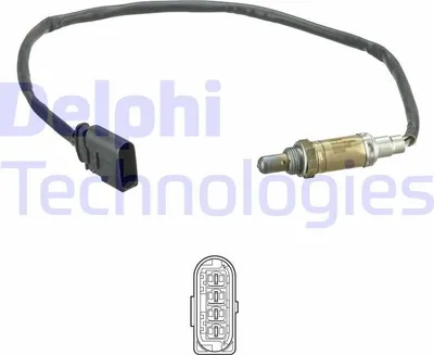 Produktbild von DELPHI Lambdasonde für VW Golf IV Schrägheck (1J1) Beheizt 605mm ES21120-12B1