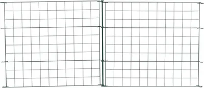 Produktbild von Teichzaun Gartenzaun Zaun Set 11tlg Gerade 5 Elemente Gitterzaun Teich Metall