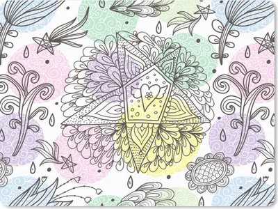 Produktbild von MuchoWow® Mauspad Mousepad Mädchen - Blumen - Sterne - Muster - Mädchen - Kinder - Kinder 40x30 cm - Mousepads - Maus Mat - Pad - Mausunterlage - Anti Rutsch