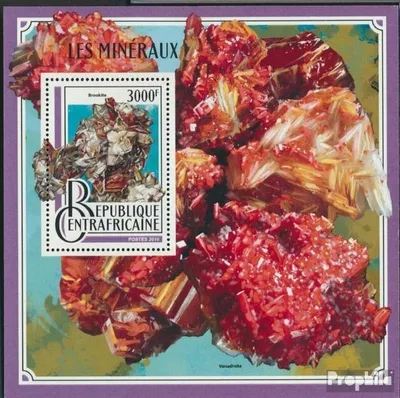 Produktbild von Briefmarken Zentralafrikanische Republik 2016 Mi Block 1545 (kompl. Ausgabe) postfrisch Mineralien
