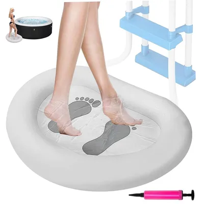 Produktbild von Aufblasbares Fußbecken, Pool Fussbad,Mit Pumpe, Fussbad für Pool Wanne Spa/Schwimmbecken/Whirlpool oder Pool/Aufstellpools