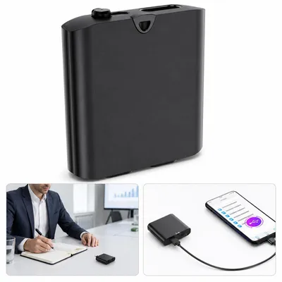 Produktbild von Mini Diktiergerät 8GB mit Sprachaktivierung Voice Recorder 192kbps HD Audio Aufnahme magnetisch MP3 Player