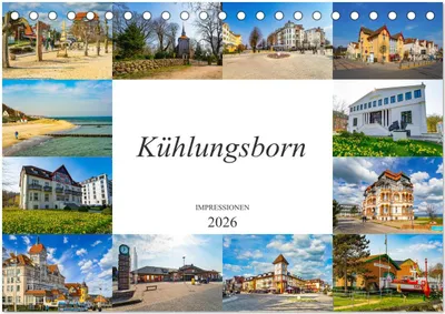 Produktbild von Kühlungsborn Impressionen (Tischkalender 2026 DIN A5 quer), CALVENDO Monatskalender