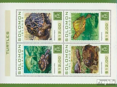 Produktbild von Briefmarken Salomoninseln 2016 Mi 3886-3889 Kleinbogen (kompl. Ausg.) postfrisch Schildkröten