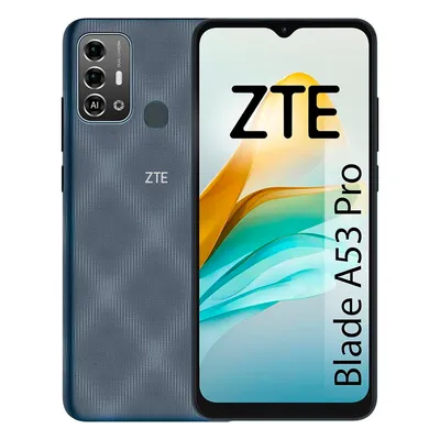 Produktbild von ZTE Blade A53 Pro 16,6 cm (6.52") Hybride Dual-SIM Android 12 4G Mikro-USB 4 GB 64 GB 5000 mAh Blau