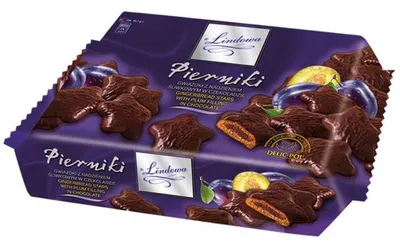 Produktbild von Delisana Lebkuchen mit Pflaumenfüllung, überzogen mit Schokolade, 200g