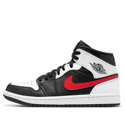 Obrázok produktu pre Nike Air Jordan 1 Mid Čierna Červená Biela EU 42 US 8,5 Tenisky 554724-075