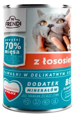 Produktbild von FRENDI with Salmon chunks in delicate sauce - nassfutter für Katzen - 400g