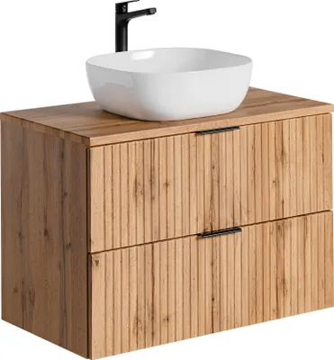 Zdjęcie produktu dla Szafka Łazienkowa 80 Cm Z Blatem I Umywalką Nablatową Smile