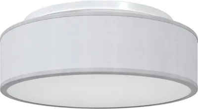 Produktbild von vidaXL Deckenlampe mit Strahlern Grau 38 x 38 x 13,5 cm Stoff