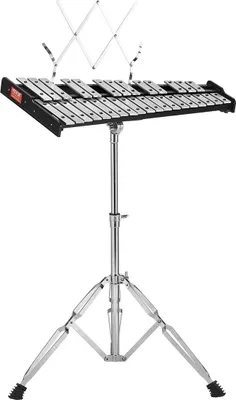 Produktbild von 32-teiliges Glockenspiel-Xylophon-Glockenspiel-Set mit Schlägeln, Trommelstöcken und Ständer