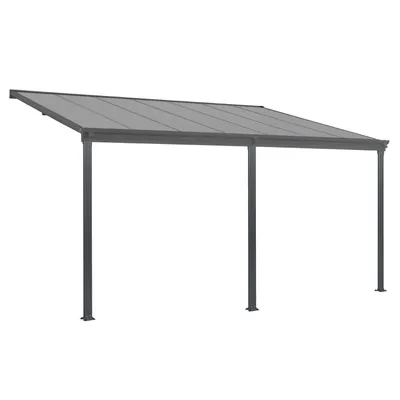 Produktbild von Zahradní pergola Borneo 21025, zastřešení terasy, protisluneční hliníková terasová střecha, s dvouplášťovými panely, 4 x 3 m