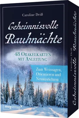 Produktbild von Geheimnisvolle Rauhnächte, 48 Orakelkarten mit Anleitung