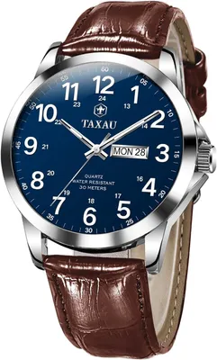 Image de Hommes montre en cuir étanche - Cadran de la montre luminescente pour hommes - Date montres d'affaires de loisirs