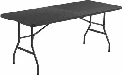 Image de Table pliante, dimensions : 180 x 74 x 73,5 cm, en acier et polyéthylène