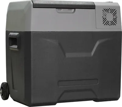 Obrázek produktu pro Chladící Box Auto 50L Elektrická Autochladnička S Kompresorem Na Kempování 12/24V Dc A 110-240V Ac Šedá