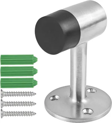 Imagen del producto de Topes para puertas de goma, de 7,5 x 5 x 4,5 cm, antideslizantes, para puertas pesadas, aptos para uso interior y exterior