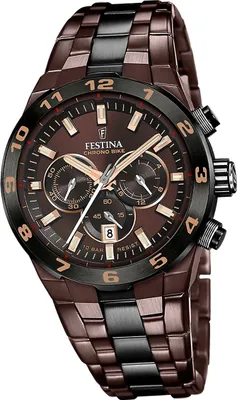 Produktbild von Festina Herrenuhr Chrono Bike Armbanduhr Edelstahl braun schwarz D2UF20708/1