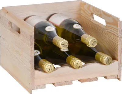Produktbild von Wein- & Lebensmittelkiste VIVERI Breite 30 cm, Holz, Natur