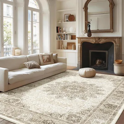Produktbild von Vintage-Teppich, 120 x 180 cm, mit rutschfester Unterlage