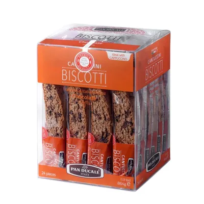 Immagine prodotto di Pan Ducale - BisCotonee al Cioccolato - 24 Cantuccini da 36 g