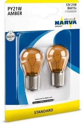 Produktbild von 2xNARVA Blinkerbirne 176384000 für VW Golf IV Schrägheck (1J1) POLO (9N_)