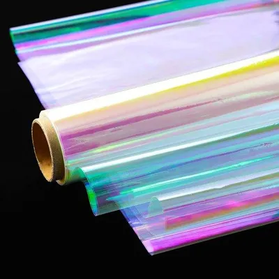 Zdjęcie produktu dla Przezroczysty papier do pakowania prezentów, 80 cm x 15 m, folia celofanowa