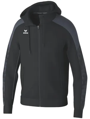 Produktbild von Erima Evo Star Trainingsjacke mit Kapuze Schwarz/Schiefergrau - XL