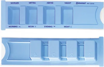 Obrázek produktu pro Dávkovač léků ratiomed BLUE s označením
