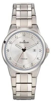 Produktbild von Dugena 4460869 Herren-Armbanduhr, Titan-Gehäuse, Metall-Armband