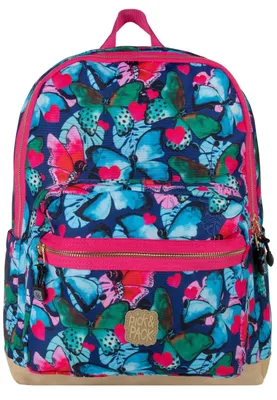 Produktbild von Pick & Pack Freizeitrucksack Rucksack Beautiful Butterfly Backpack 21L Navy mehrfarbig