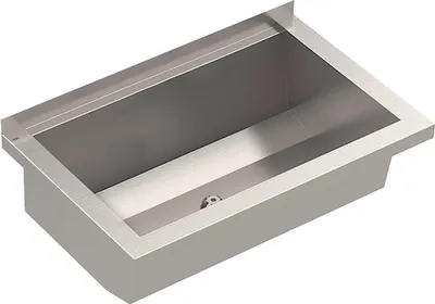 Immagine prodotto di KWC AR lavatoio, PLANOX, acciaio inox, montaggio a parete, 600x210x382 mm, senza panca a braccio