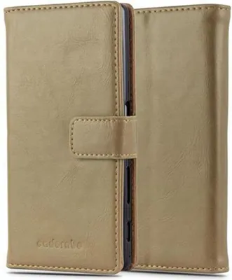 Immagine prodotto di Cadorabo cover per Sony Xperia Z5 cover protettiva in marrone cellulare cover libro case case case lusso