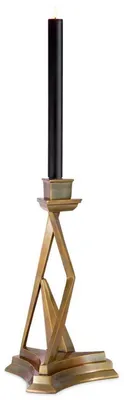 Produktbild von Casa Padrino Luxus Kerzenhalter Vintage Messing H. 35,5 cm