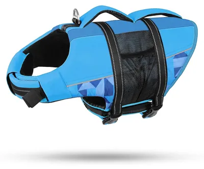 Image de Gilet de natation pour chien - Bouée de natation réglable pour animaux de compagnie avec poignée