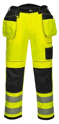 Image de Portwest T501 PW3 Warnschutzhose Jaune/Noir Short Gr. 41