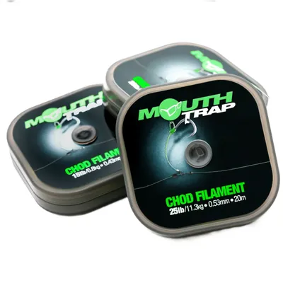 Produktbild von Korda MouthTrap - 20m Vorfachschnur, Durchmesser/Tragkraft:0.53mm / 25lb (11.3kg)