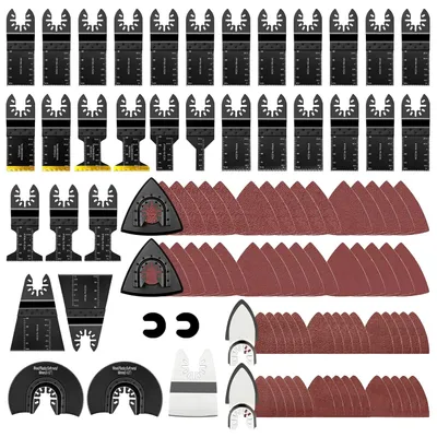 Produktbild von 98-teiliges Set von Oszilliersägeblätter für Multitools