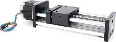 Obrázek produktu pro Lineární vodicí kolejnice s pojezdem o zdvihu 400 mm a krokovým motorem Nema17 42 (kuličkový šroub 1204)