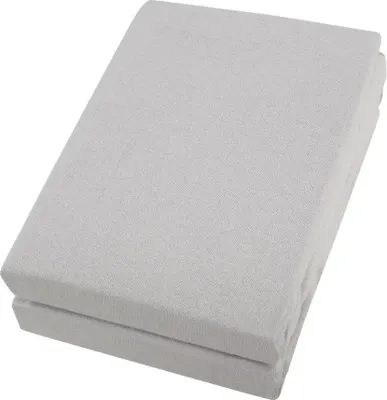 Produktbild von Alvi ALVI Spannbettlaken Doppelpack 70x140 silber/silber