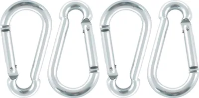 Produktbild von MARINETECH Karabinerhaken, Aluminium, silber, 6x60 mm, 4 Stück