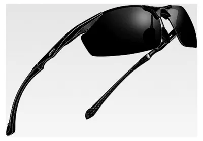 Produktbild von Herren Sportbrille mit polarisierten Gläsern für Fahren, Angeln und Reisen, UV-Schutz, Metallrahmen