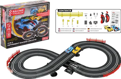 Image de Circuit de course Johntoy RC 3 en 1 avec télécommande 280 cm