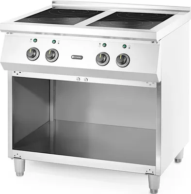 Produktbild von Freistehender 4-Flammen-Induktions-Elektroherd 400 V 17000 W - Hendi 237687