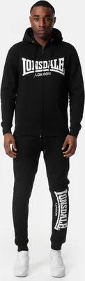 Zdjęcie produktu dla Dres męski z kapturem slim fit FEENY Black/White XXL Lonsdale