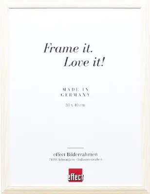 Produktbild von effect Holzrahmen Profil 32 weiß 28x35 cm Normalglas