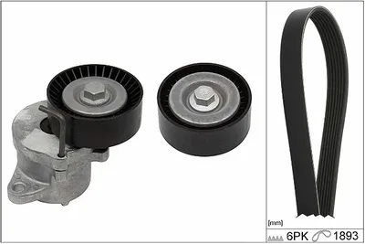 Produktbild von INA 529 0349 10 Keilrippenriemensatz für OPEL Astra J Sports Tourer (P10)