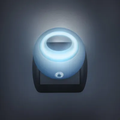 Zdjęcie produktu dla Nocna lampka LED z czujnikiem zmierzchu – automatyczne włączanie/wyłączanie gniazdka – energooszczędne oświetlenie LED 1 W – niebieska – kompaktowa lampka nocna do przedpokoju, sypialni i pokoju dziecięcego [20275BL]