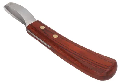 Hufmesser-Trimmer, rostfreie Klinge, Holzgriff, für Kühe