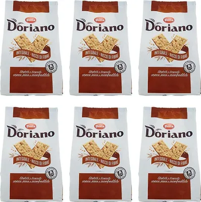 Produktbild von 6x Doria Doriano Crackers Integrali Vollkorn Salzgebäck gesalzen 700g kekse